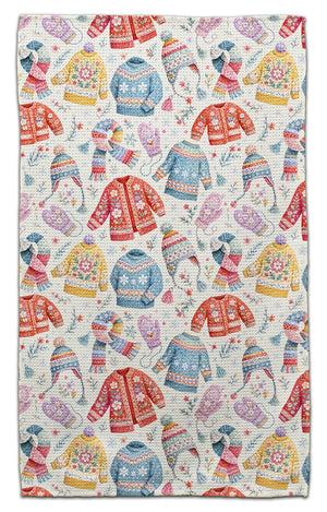 Sweaters and Scarves Waffle Weave Towel