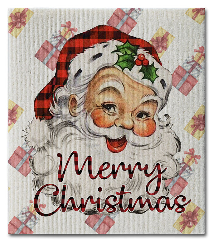 Santa Face Dishcloth