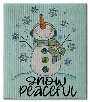 Snow Peaceful Dishcloth