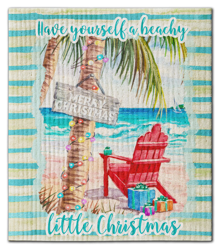 Have Yourself A Beachy Dishcloth - CJ Bella Co.
