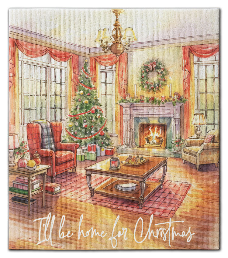 I'll Be Home For The Holiday Dishcloth - CJ Bella Co.