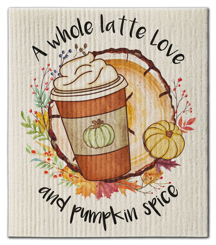 A Whole Latte Love Dishcloth - CJ Bella Co.