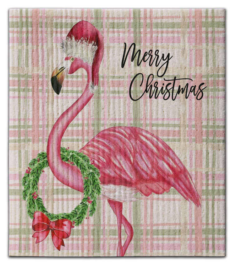 Frankie Flamingo Dishcloth