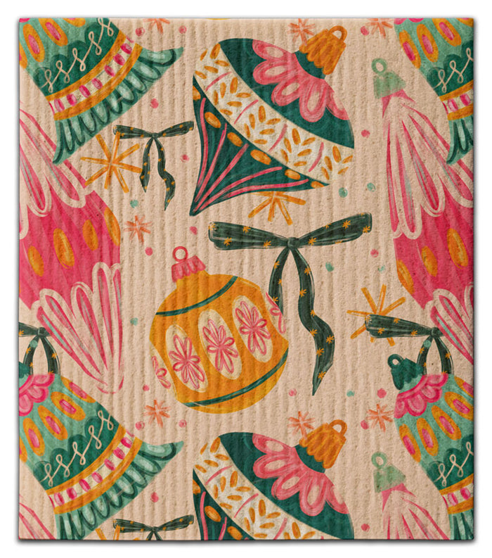 Vintage Ornaments Dishcloth