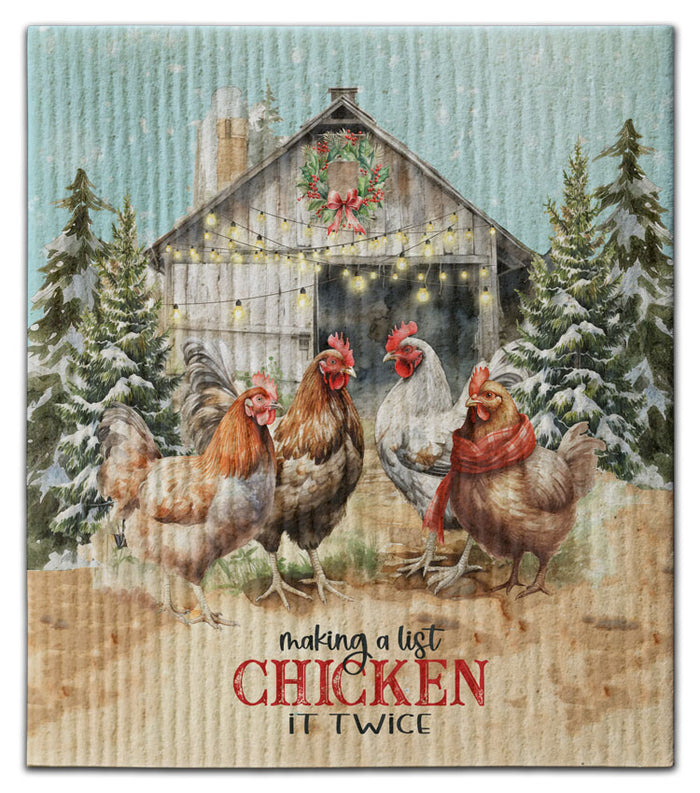 Chicken List Dishcloth