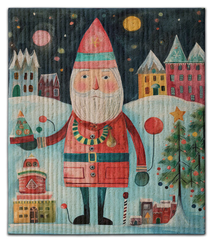 Papa Noel Dishcloth