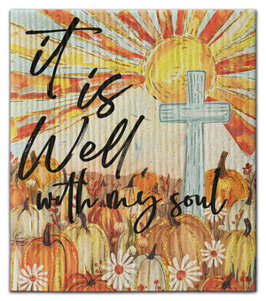 It is Well Pumpkins Eco-Friendly Dishcloth