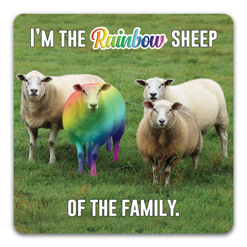 "I'm The Rainbow" Drink Coaster by CJ Bella Co.