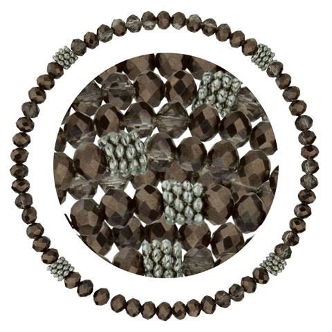 Stackin' Stones Single Bracelet - Amber Tones - CJ Bella Co.