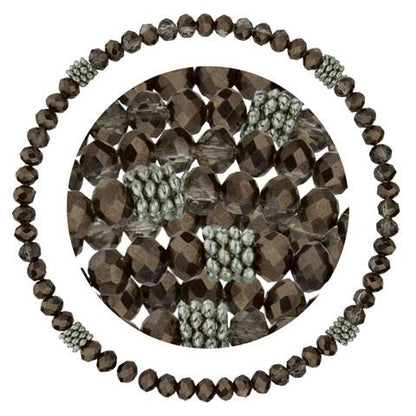 Stackin' Stones Single Bracelet - Amber Tones - CJ Bella Co.