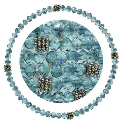 Stackin' Stones Single Bracelet - Blue Tones - CJ Bella Co.