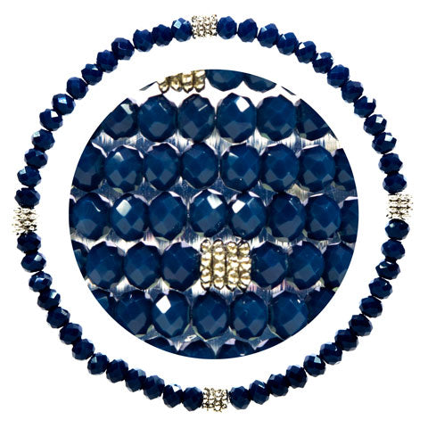 Stackin' Stones Single Bracelet - Blue Tones - CJ Bella Co.