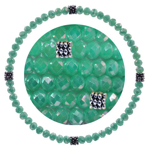 Stackin' Stones Single Bracelet - Blue Tones - CJ Bella Co.