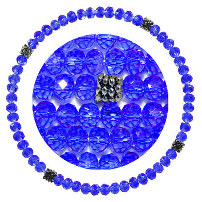Stackin' Stones Single Bracelet - Blue Tones - CJ Bella Co.