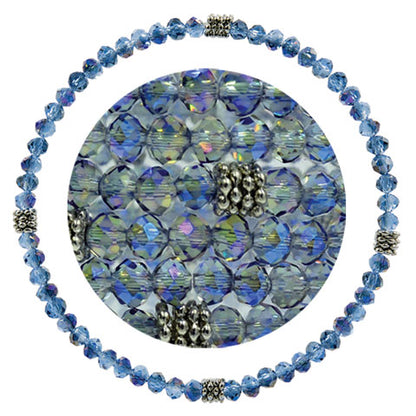Stackin' Stones Single Bracelet - Blue Tones - CJ Bella Co.