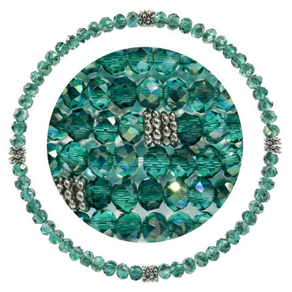 Stackin' Stones Single Bracelet - Blue Tones - CJ Bella Co.