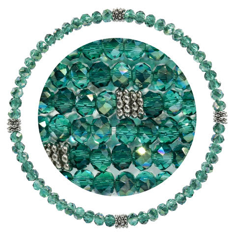 Stackin' Stones Single Bracelet - Blue Tones - CJ Bella Co.