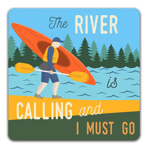 "The River Is Calling" Coaster by CJ Bella Co