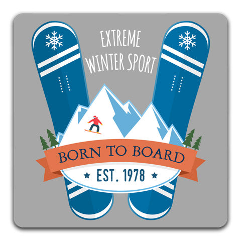 "Extreme Winter Sport" Coaster by CJ Bella Co