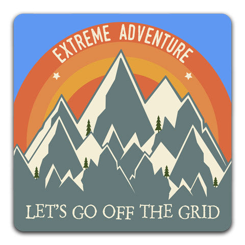 "Let's Go Off The Grid" Coaster by CJ Bella Co