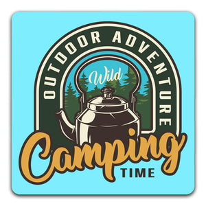 "Outdoor Adventure Camping Time" Coaster by CJ Bella Co