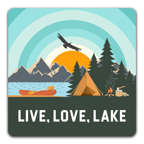 "Live Love Lake" Coaster by CJ Bella Co