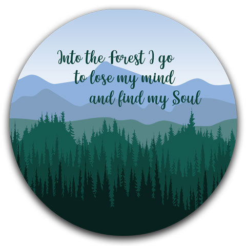 "Into The Forest" Car Coaster by CJ Bella Co