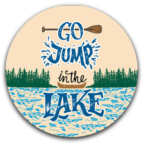 "Go Jump In The Lake" Car Coaster by CJ Bella Co
