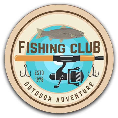 "Fishing Club" Car Coaster by CJ Bella Co