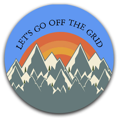 "Let's Go Off The Grid" Car Coaster by CJ Bella Co