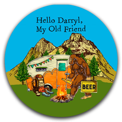 "Hello Darryl, My Old Friend" Car Coaster by CJ Bella Co
