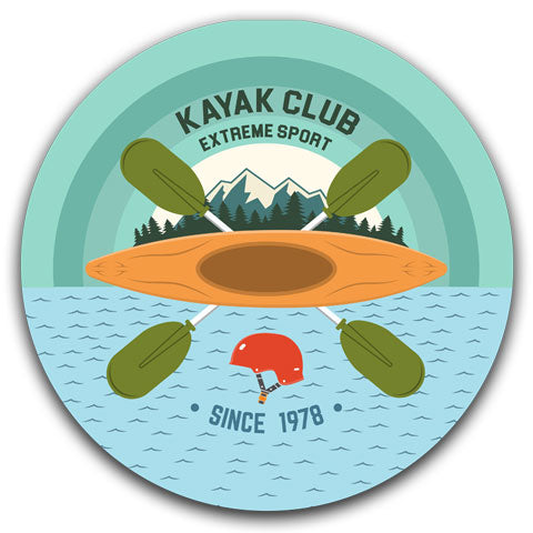 "Kayak Club" Car Coaster by CJ Bella Co