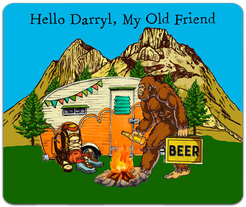 "Hello Darryl, My Old Friend" Mouse Pad by CJ Bella Co