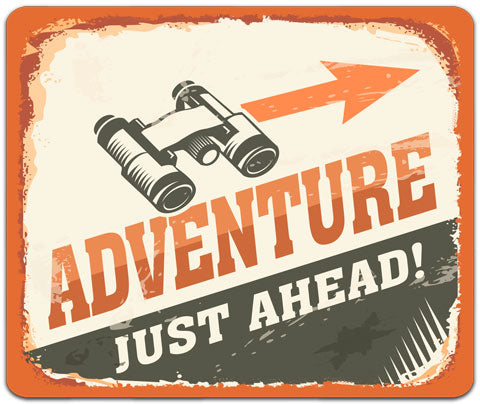 "Adventure Just Ahead" Mouse Pad by CJ Bella Co