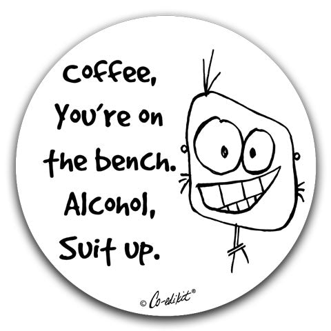 "Coffee You're On" Car Coasters by Co-edikit