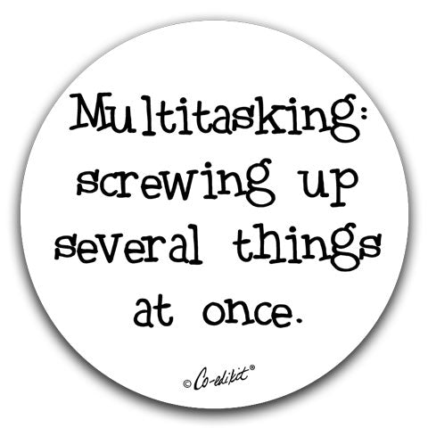"Multitasking" Car Coasters by Co-edikit