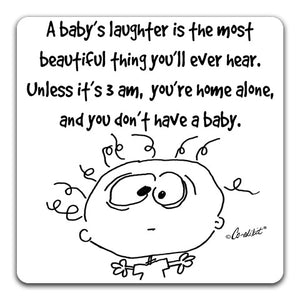 "A Baby's Laughter" Drink Coaster by Co-edikit