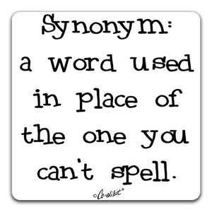 "Synonym" Drink Coaster by Co-edikit