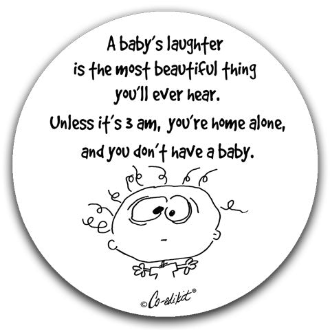"A Baby's Laughter" Car Coasters by Co-edikit