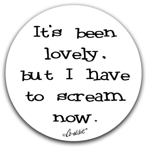 "It's Been Lovely" Car Coasters by Co-edikit