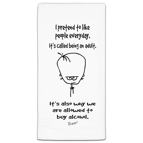 CE3-169 Pretend Like Adult Alcohol Towel Co-edikit and CJ Bella Co