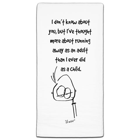 "I Don't Know" Flour Sack Towel by Co-edikit
