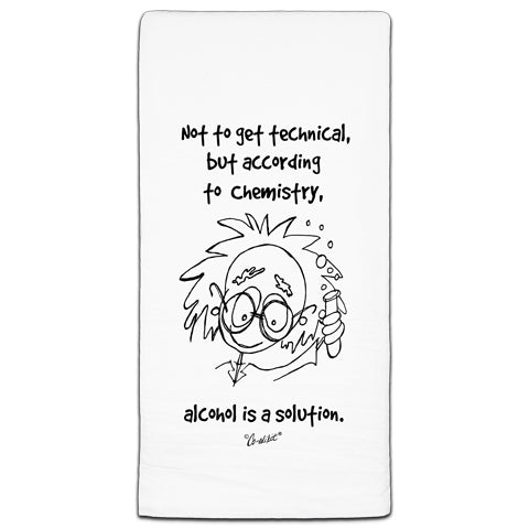 CE3-185 Alcohol is a Solution Towel Co-edikit and CJ Bella Co