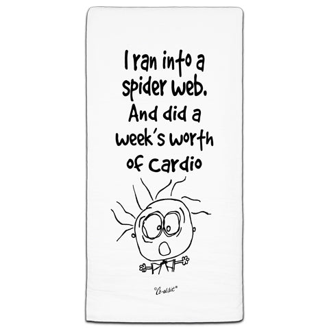 "I Ran Into" Flour Sack Towel by Co-edikit