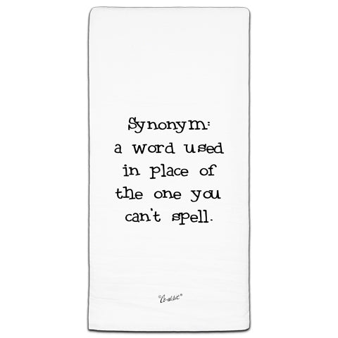 "Synonym" Flour Sack Towel by Co-edikit