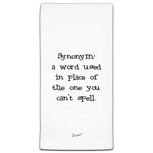 "Synonym" Flour Sack Towel by Co-edikit