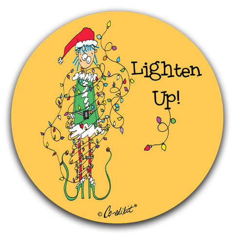 "Lighten Up" Car Coasters by Co-edikit