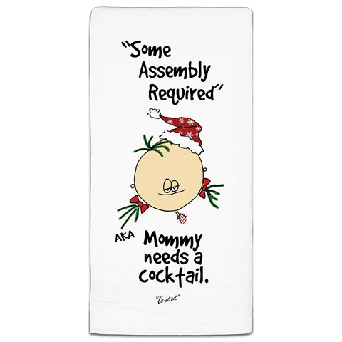 "Some Assembly Required" Flour Sack Towel by Co-edikit