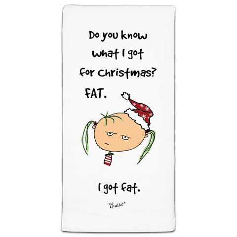 CEX3-107 I Got Fat for Christmas Towel Co-edikit and Cj Bella Co