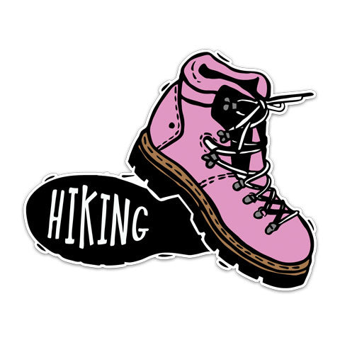 "Pink Hiking Boot" Vinyl Decal by CJ Bella Co